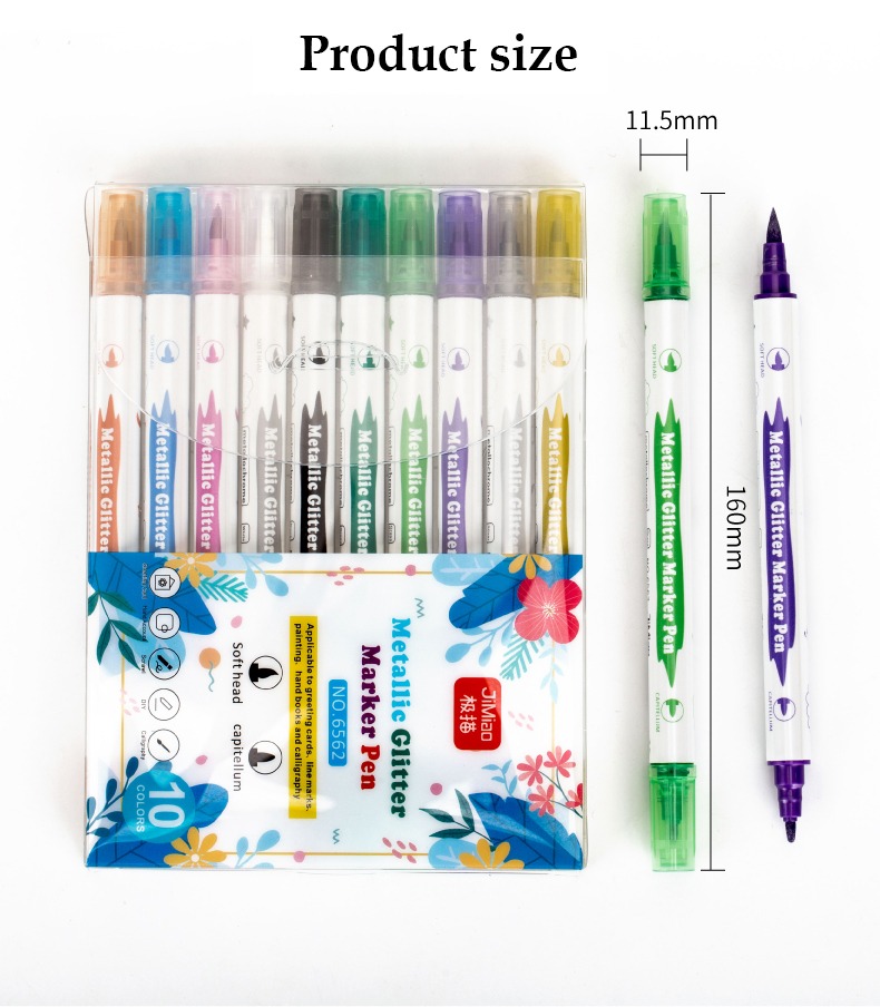 product size-colorful markers set