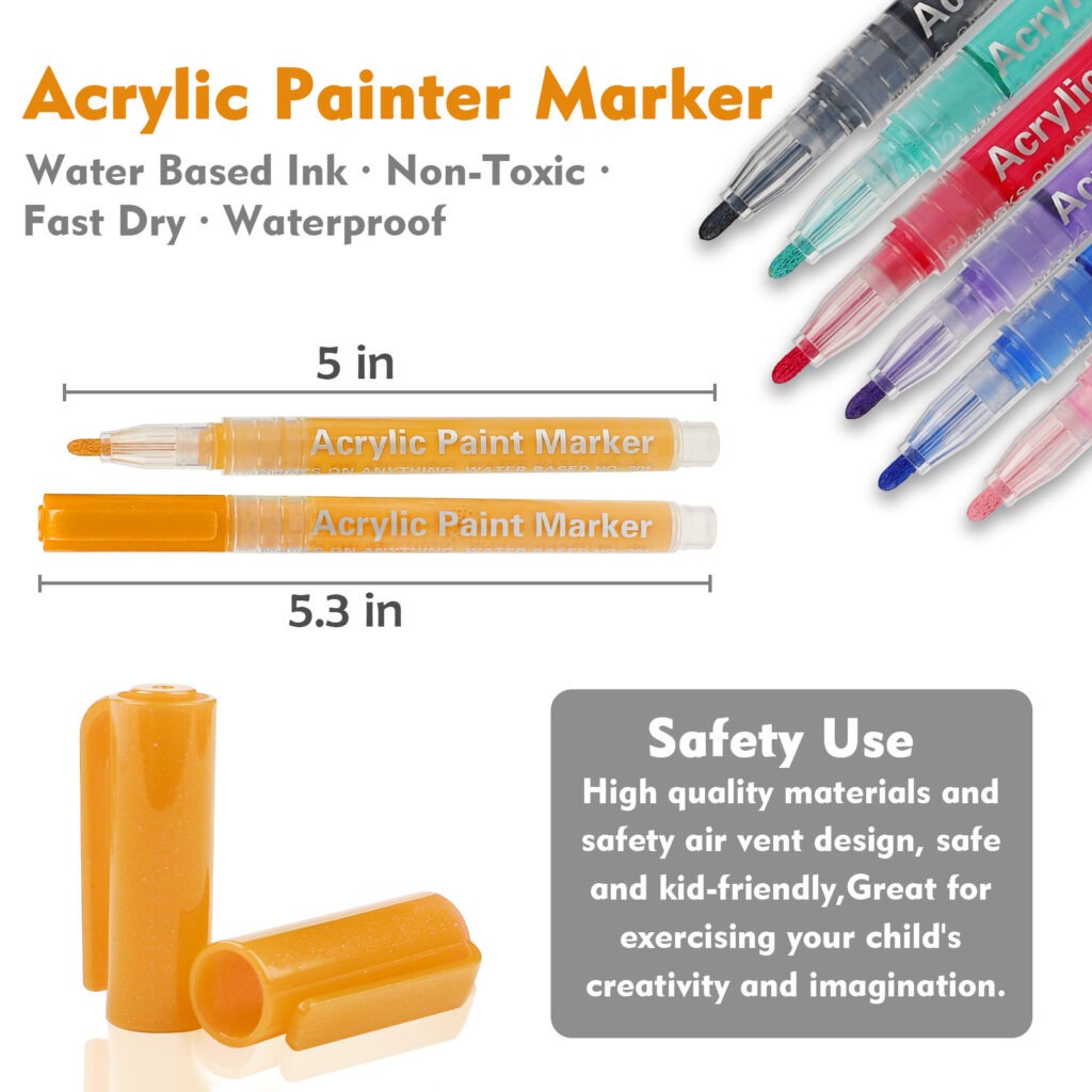 Acrylic Marker Pen Set Model Coloring Pen 