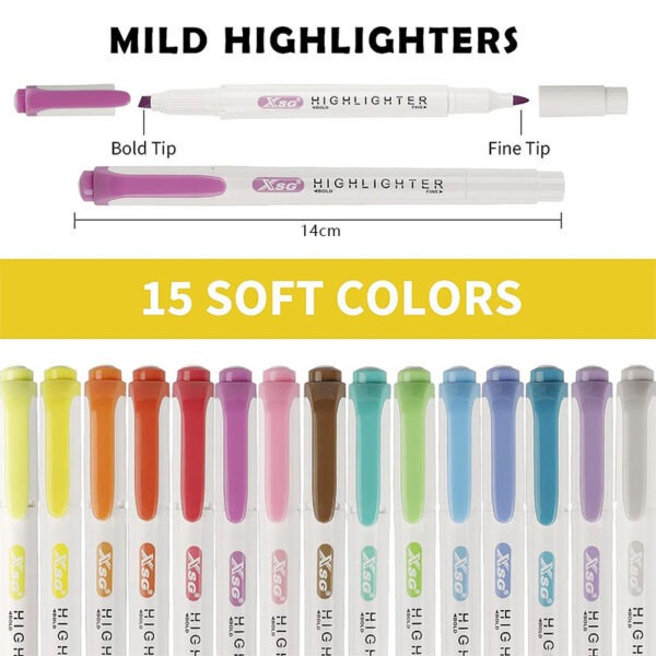 Highlighter double-head set